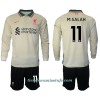 Conjunto (Camiseta+Pantalón Corto) Manga Larga Liverpool M.Salah 11 Segunda Equipación 2021/22 - Niño